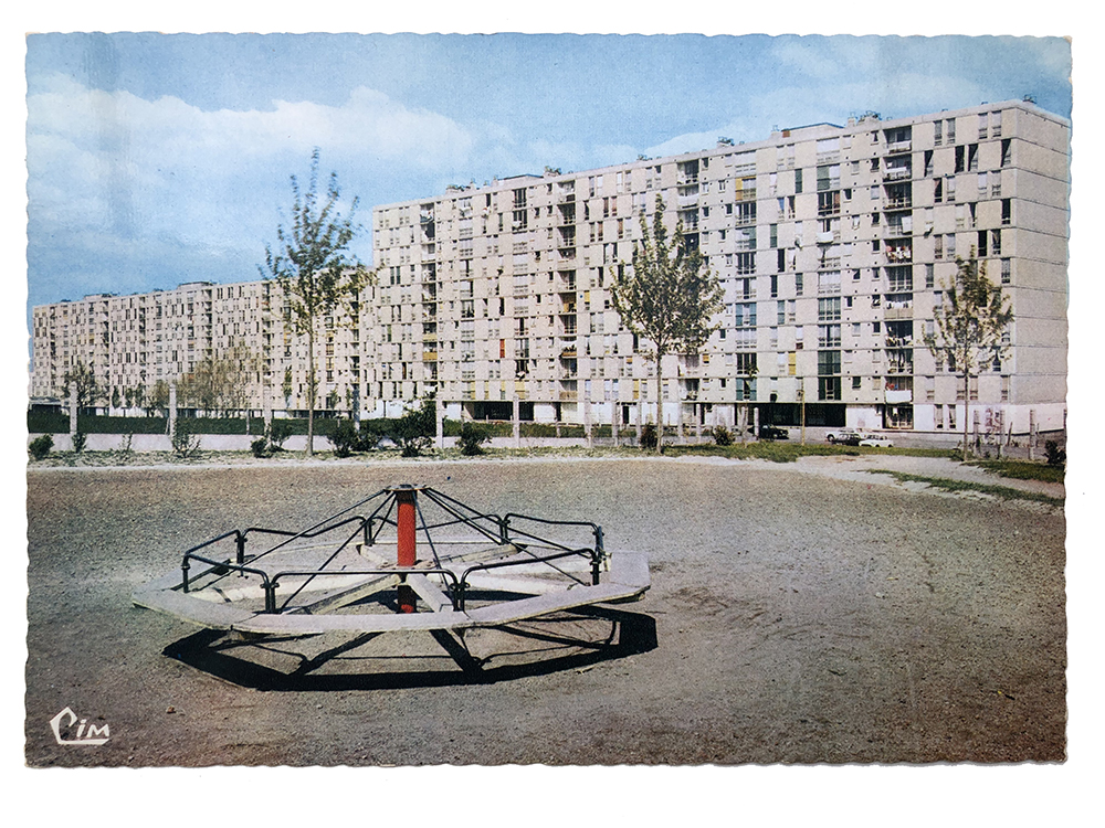 Cité de Fontbouillant à Montluçon, Carte postale, 1968 © Chantal Burgard