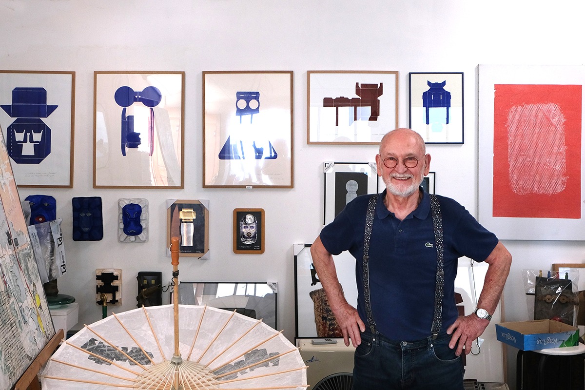 Jean-Paul Meiser dans son atelier, 2024 © R. Chambaud