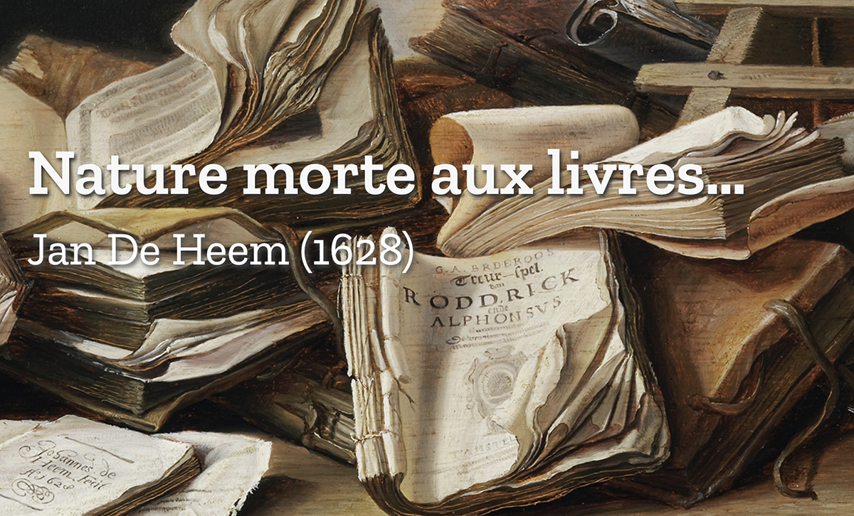 Image Nature morte aux livres, Jan De Heem (1628) – Qui+est 2026-