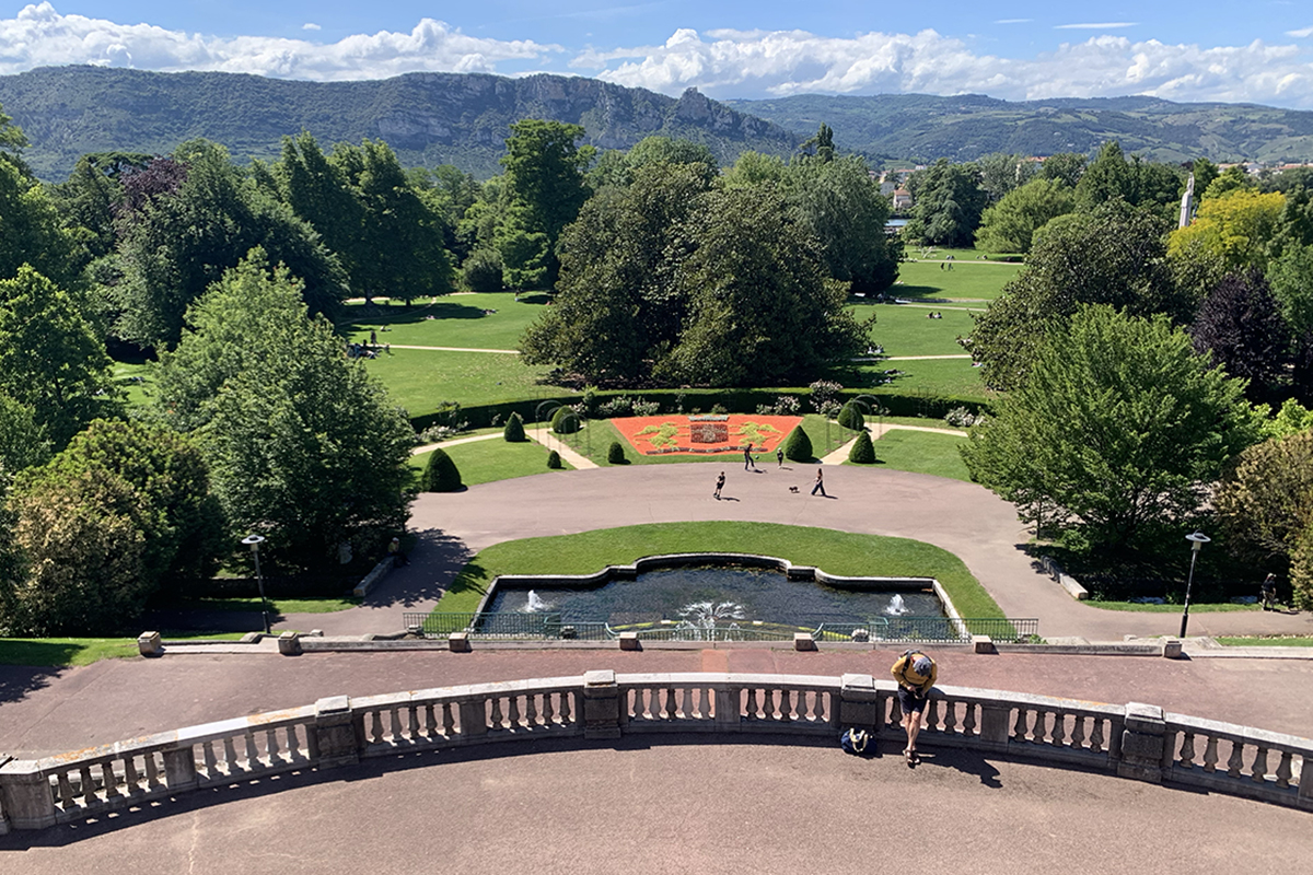 13 – Perspective du belvédère vers l’Ardèche, Parc Jouvet, Valence, 2026 © R. Chambaud