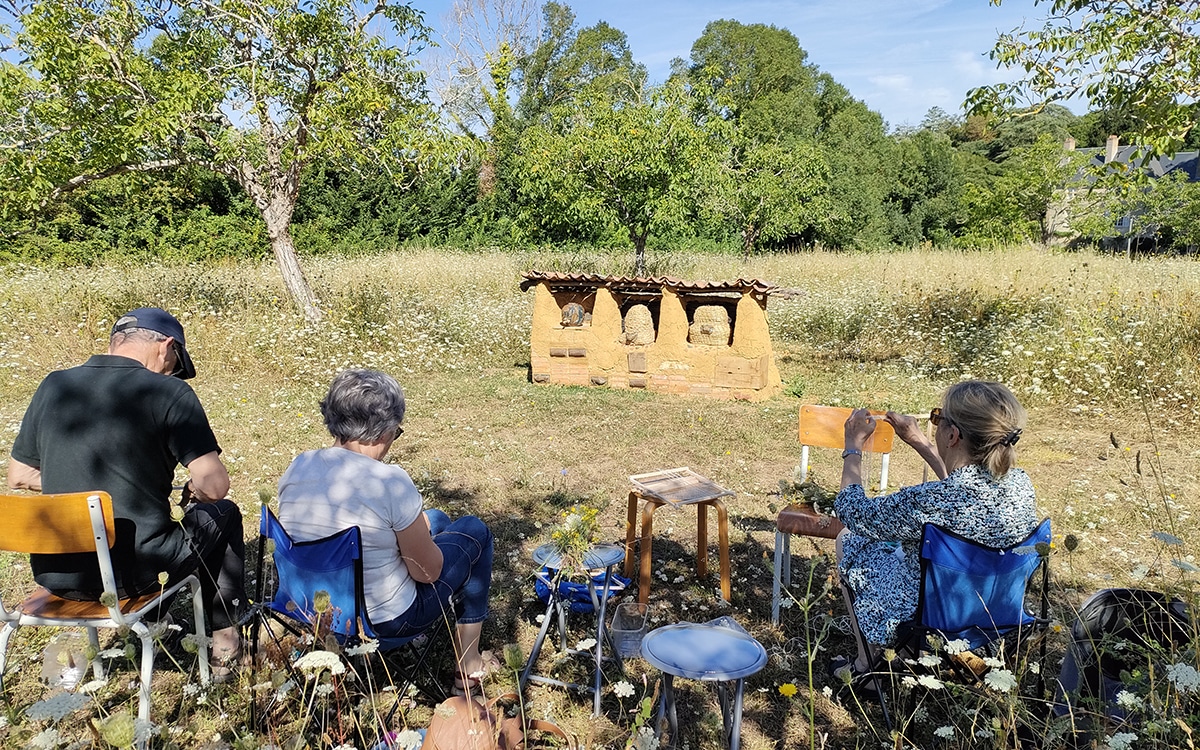 Installation d’Eugénie Chat à Thouars et atelier